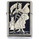Pennant-Damascene Zippo Lighter