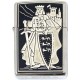 Richard the Lionheart-Damascene Zippo Lighter