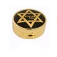 Damascene Gold Star of David Pill Box