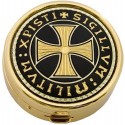 Damascene Templar Gold Pillbox