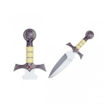Highlander Medieval Claymore Dagger Silver