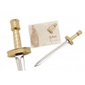 Miniature Alexander The Great Sword Gold