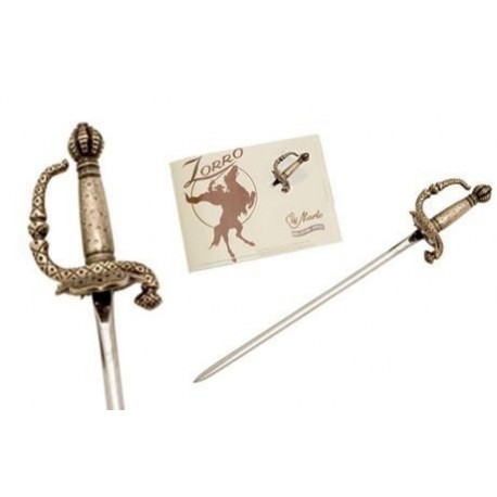 Miniature Zorro Sword Bronze