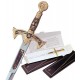 Damascene Templar Knight Sword Letter Opener