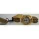 Damascene Gold Bird Rectangle Link Watch